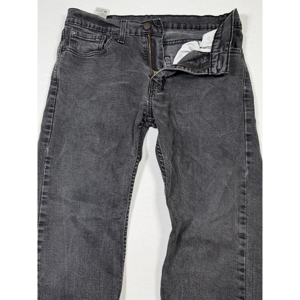 Levis 501 Jeans Mens 32x30‎ Gray Dark Wash Regular Straight Denim Zip Fly